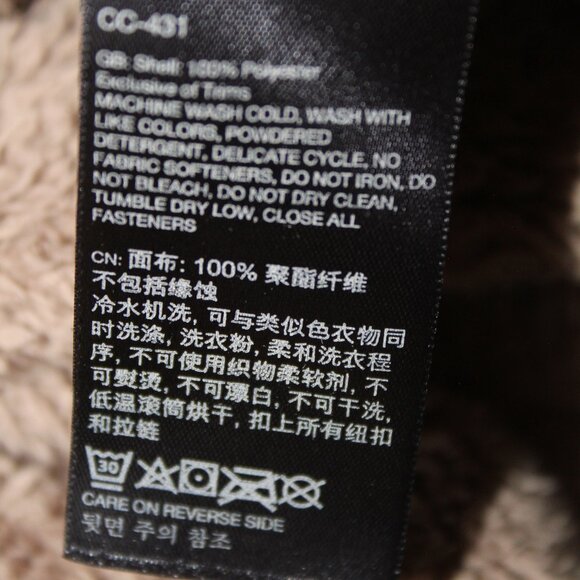 Marmot Brown Faux Fur Full Zip Hooded Jacket Size M Super Soft Style A91040 - Picture 16 of 16